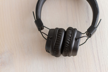wireless bluetooth headphones on white background