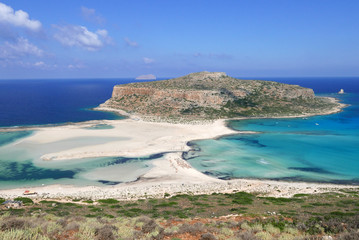 View of the lagoon Balos