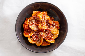 Ravioli with tomato sauce