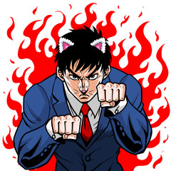 ハンドサインビジネスマン