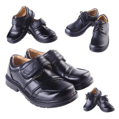 shoe or boy shoes on a background.