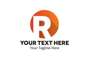 r logo creative design in flat style with color , initial r logo creative for identity and community
