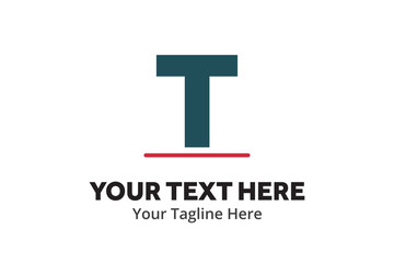 Fototapeta premium t logo creative design in flat style with color , initial t logo creative for identity and community