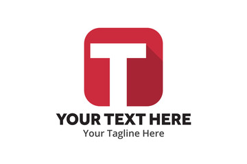 t logo creative design in flat style with color , initial t logo creative for identity and community