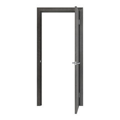 Interroom door isolated on white background. 3D rendering.