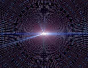 Fototapeta premium Technology network data transmission and information technology,world,map 