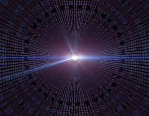 Fototapeta premium Technology network data transmission and information technology,china map