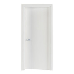 Interroom door isolated on white background. 3D rendering.