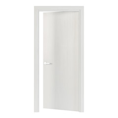 Interroom door isolated on white background. 3D rendering.