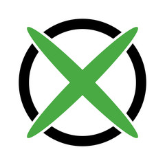 wrong symbol or X mark