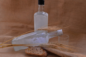 bottles of vodka and spice