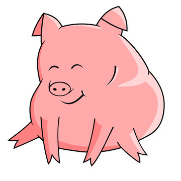 Cartoon piggy.