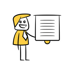 businessman presentation with whiteboard 