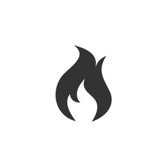 Fire flame icon template black color editable. Fire flames symbol vector sign isolated on white background. Simple logo vector illustration for graphic and web design.
