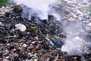 The garbage dump that was burned