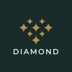 Diamond logo design concept.
