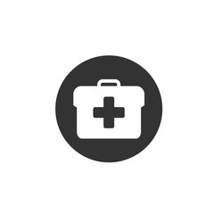Medicine Briefcase icon template black color editable. Medicine Briefcase symbol vector sign isolated on white background. Simple logo vector illustration for graphic and web design.