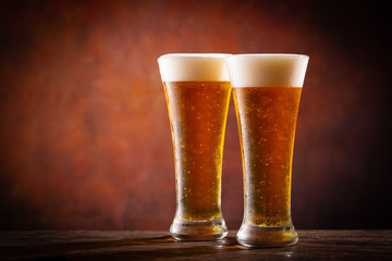 ビールで乾杯