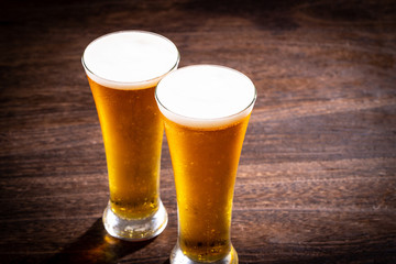 ビールで乾杯