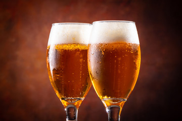 ビールで乾杯