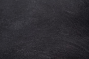 School life concept. Black empty, clean chalkboard abstract art background. Copy space.