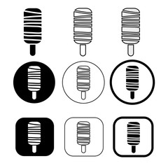 set of simple Ice Cream icon