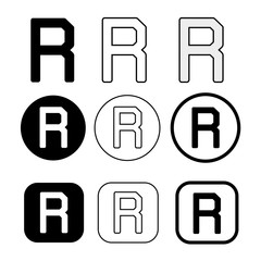 Registered Trademark icon symbol sign