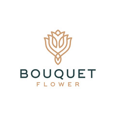 Flower logo design concept.