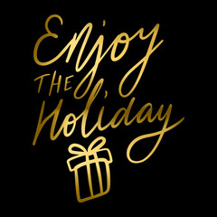 Christmas Quote Vector Print