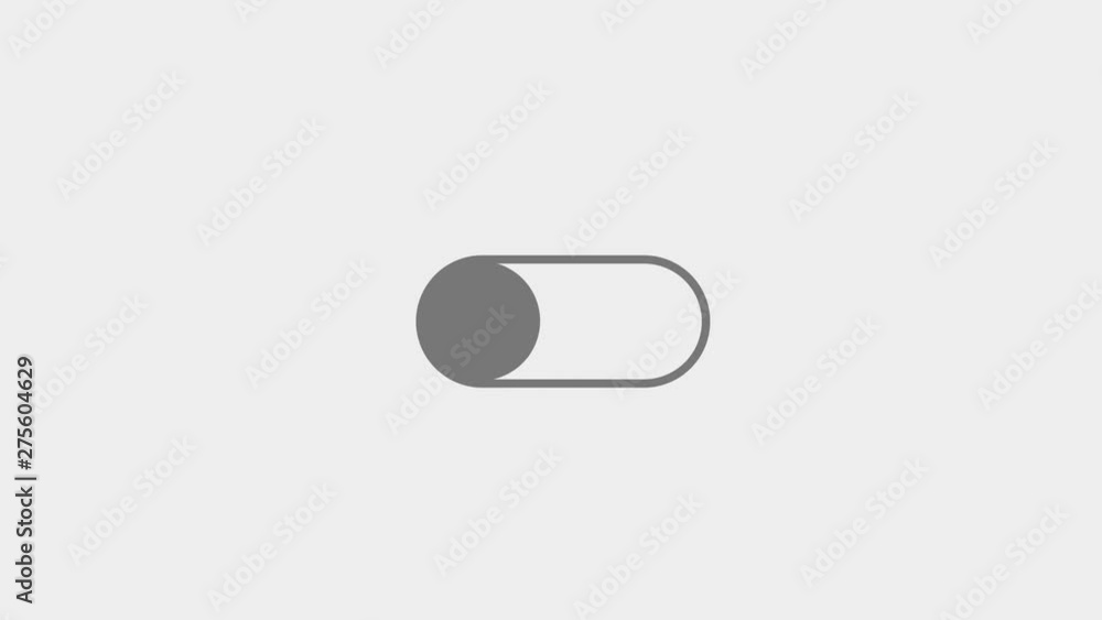 Poster on and off switch toggle. animation with optional luma matte. alpha luma matte included. 4k video