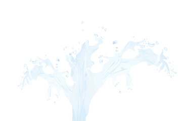 Transparent water splash. vector illustration