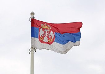 Serbian Flag Wind