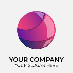 colorful vector logo design and identity for company on white background