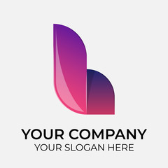 colorful vector logo design and identity for company on white background