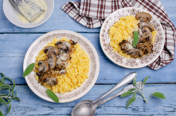 Boiled corn porridge