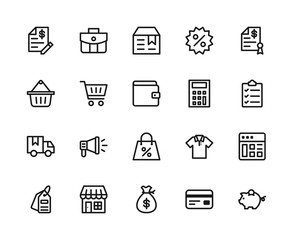 Market icon design concept.