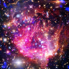 Galaxy, nebula and gas. The elements of this image furnished by NASA.