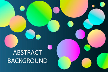 Colored balls. Modern design of coverages. Vector geometric illustration. Halftone, 3d.