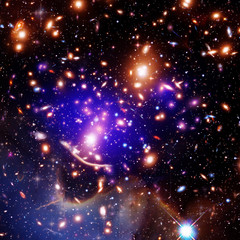 Marvelous galaxy, nebula and stars. The elements of this image furnished by NASA.