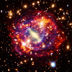 Fototapeta premium Galaxies. The elements of this image furnished by NASA.