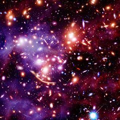 Galaxy and stardust. The elements of this image furnished by NASA.