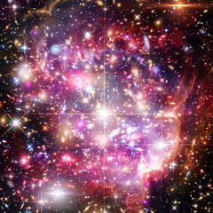 Galaxy, nebula and gas. The elements of this image furnished by NASA.