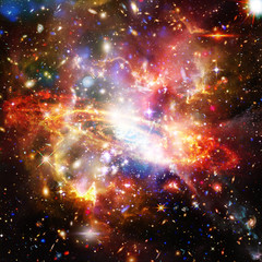 Galaxy and stars. The elements of this image furnished by NASA.
