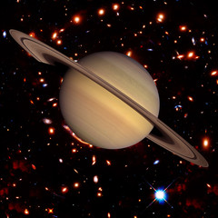 Saturn, solar system. The elements of this image furnished by NASA.
