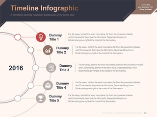 Obraz premium Flat business presentation brochure vector slide template with awesome layout vector color diagrams