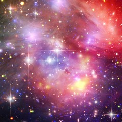 Fototapeta premium Galaxy and light. The elements of this image furnished by NASA.