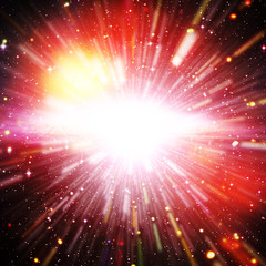 Big bang in space.  The elements of this image furnished by NASA.