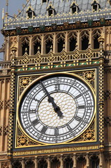 Fototapeta na wymiar Closeup of the Big Ben clock tower. London, UK
