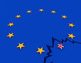 Britain leaves the EU, the rift between them