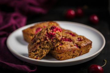 Gâteau moelleux framboise